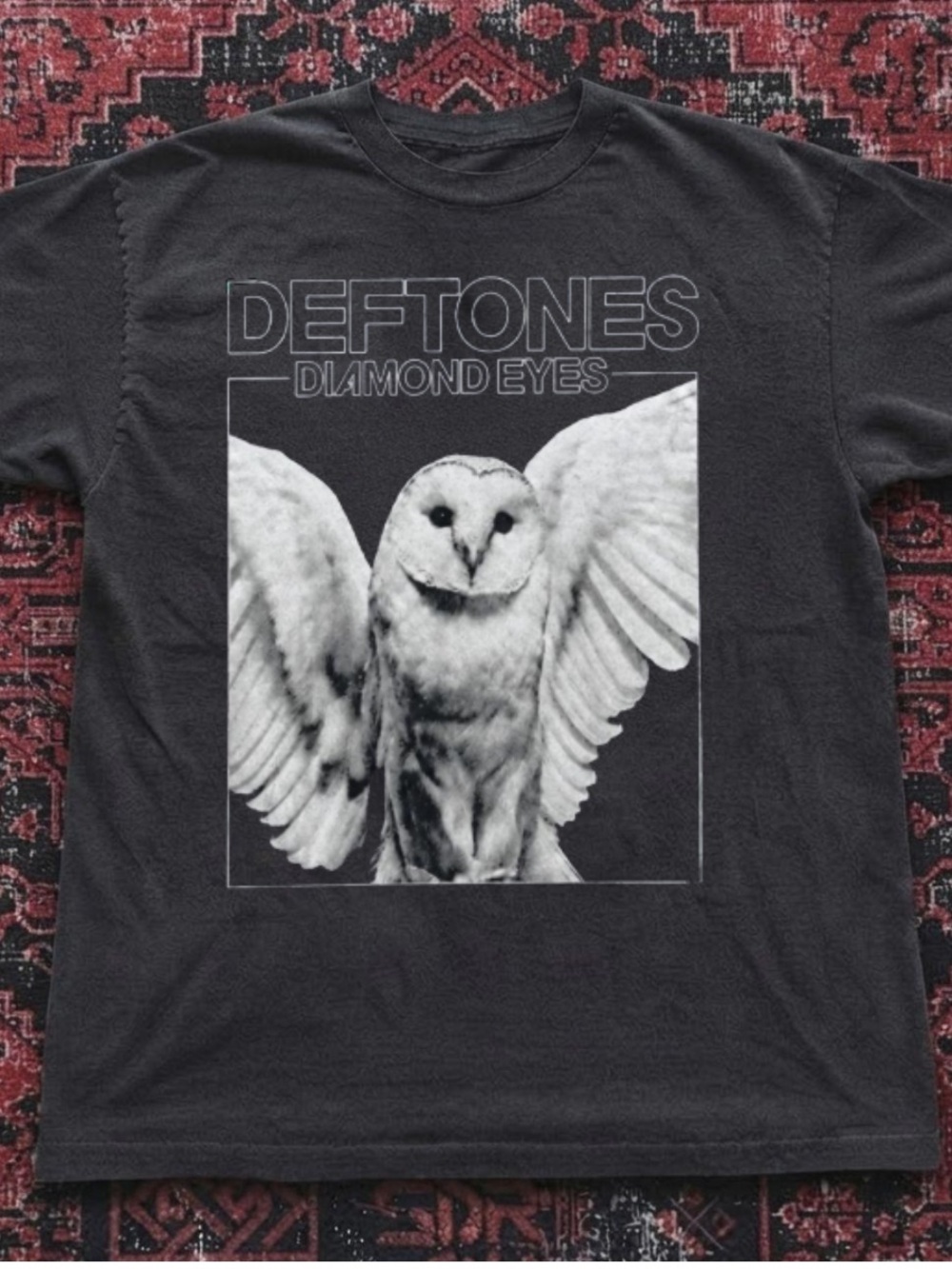 Gildan Black Deftones "Diamond Eyes" Owl Graphic Tee